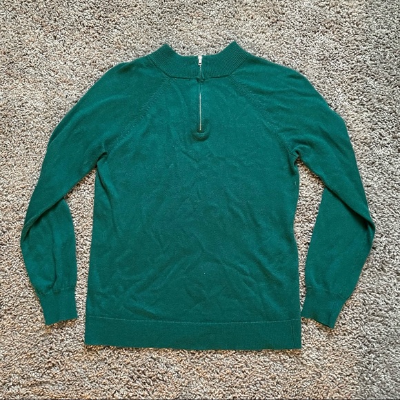 Vintage Green Mock-Neck Sweater - Picture 5 of 11